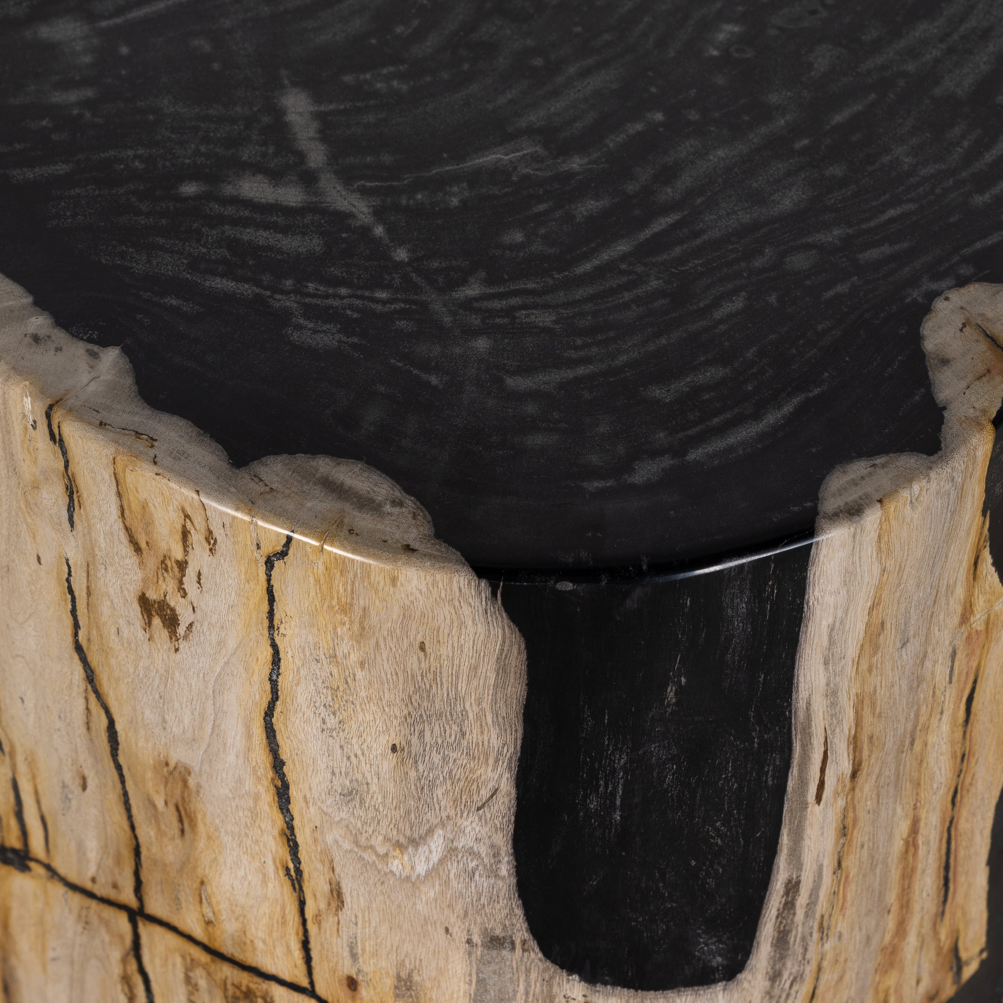Featuring Kos Light Petrified Wood End Table by Four Hands at Amethyst Home. Naturally petrified wood with dramatic highs and lows makes for a stunning end table. Showcasing organic patterns with cracks and graining, the lightly hued tree stump has a rich, organic look. A variance in color and texture is to be expected from piece to piece.
Overall Dimensions: 11.75"W x 11.75"L x . Amethyst Home provides interior design, new construction, custom furniture, and area rugs in the Nashville metro area.