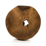 Natural teak roots add a touch of organic texture to spaces indoors or out. Each has unique character, with natural variation in knots, holes and grain character from piece to piece, and dramatic highs and lows in the finish. Over time, teak weathers and greys in the sun for a found feel. Safe for outdoor spaces. Cover or store indoors during inclement weather and when not in use. Amethyst Home provides interior design services, furniture, rugs, and lighting in the Monterey metro area.