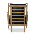 Featuring Lennon Heirloom Black Chair by Four Hands at Amethyst Home. A solid frame of warm oak features a high, ladder back design for a regal air. Upholstered in heirloom black leather. Sourced from one of the oldest family-owned tanneries in Italyâ€™s Bassano del Grappa, heirloom leather is salvaged and processed from upcycled hides featuring an abundance of natural markings, . Amethyst Home provides interior design, new construction, custom furniture, and area rugs in the Park City metro area.