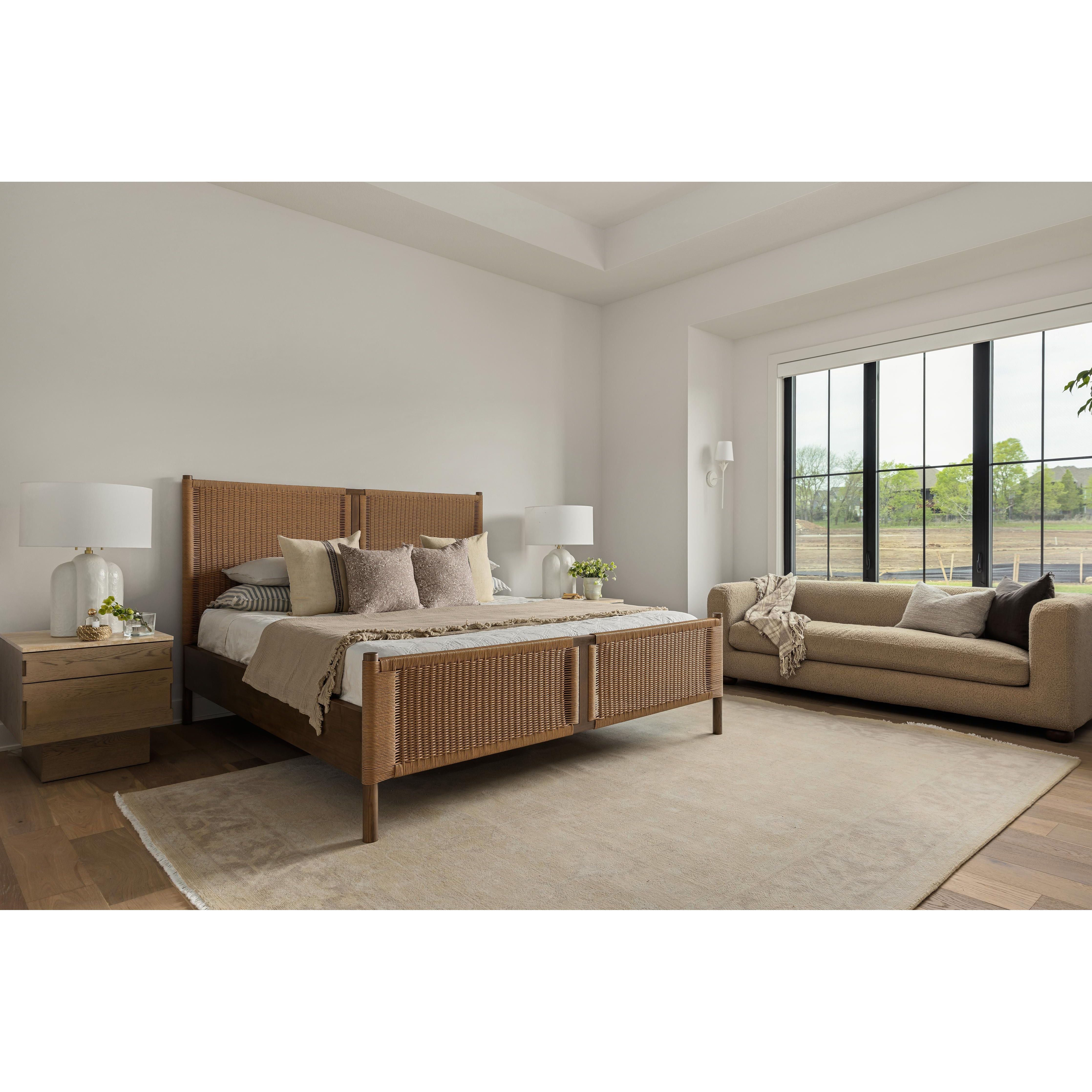 Introducing the Liza Toasted Sungkai Bed, a dreamy addition to any modern coastal-inspired bedroom design. This detail-heavy look can make even the most sterile bedroom come to life. Whether you have white plaster lighting, a Turkish oushak rug, or any other Nashville, Florida, or Utah home design elements, the Liza Toasted Sungkai Bed will complement and elevate your existing decor. Enjoy its warm and inviting presence as you drift off to sleep and wake up feeling refreshed.