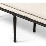 Featuring Lucille Alcala Cream Dining Bench by Four Hands at Amethyst Home. Solid oak legs support bench-style dining seat with water-repellent performance fabric in a versatile cream. Nailhead trim for fun finishing touch. Performance fabrics are specially created to withstand spills, stains, high traffic and wear, ensuring long-term comfort and unmatched durability.Overall Dimensio. Amethyst Home provides interior design, new construction, custom furniture, and area rugs in the Miami metro area.