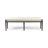 Featuring Lucille Alcala Cream Dining Bench by Four Hands at Amethyst Home. Solid oak legs support bench-style dining seat with water-repellent performance fabric in a versatile cream. Nailhead trim for fun finishing touch. Performance fabrics are specially created to withstand spills, stains, high traffic and wear, ensuring long-term comfort and unmatched durability.Overall Dimen. Amethyst Home provides interior design, new construction, custom furniture, and area rugs in the Monterey metro area.