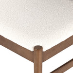 Sleek, streamlined seating with a midcentury vibe. Lulu Espresso Leather Armless Dining Chair features a sling leather seatback and a faux shearling seat in liquid-repellent performance fabric. Frame and legs made of solid ash wood. Amethyst Home provides interior design services, furniture, rugs, and lighting in the Seattle metro area.