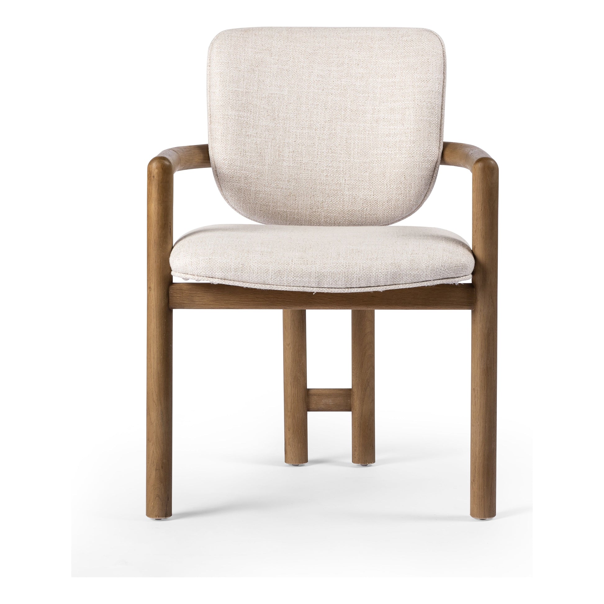 A three-leg format dining chair, streamlining a traditional shape with a touch of intrigue. Tubular framework pairs with curves and a barrel back, bringing a softness to the overall look and design. Amethyst Home provides interior design, new construction, custom furniture, and area rugs in the Boston metro area.