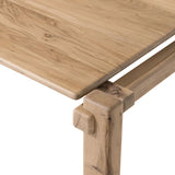Featuring Marcia French Oak Large Coffee Table by Four Hands at Amethyst Home. Designed by Thomas Bina and Ronald Sasson, a design partnership blending both modern minimalist and Brazilian influences. Crafted from natural reclaimed French oak with overstated joint details. Rounded edges bring a soft, playful feel to the entire piece.Overall Dimensions: 31.5"W . Amethyst Home provides interior design, new home construction design consulting, vintage area rugs, and lighting in the Boston metro area.
