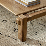 Featuring Marcia French Oak Large Coffee Table by Four Hands at Amethyst Home. Designed by Thomas Bina and Ronald Sasson, a design partnership blending both modern minimalist and Brazilian influences. Crafted from natural reclaimed French oak with overstated joint details. Rounded edges bring a soft, playful feel to the entire piece.Overall Dimensions: 31.5. Amethyst Home provides interior design, new home construction design consulting, vintage area rugs, and lighting in the San Diego metro area.