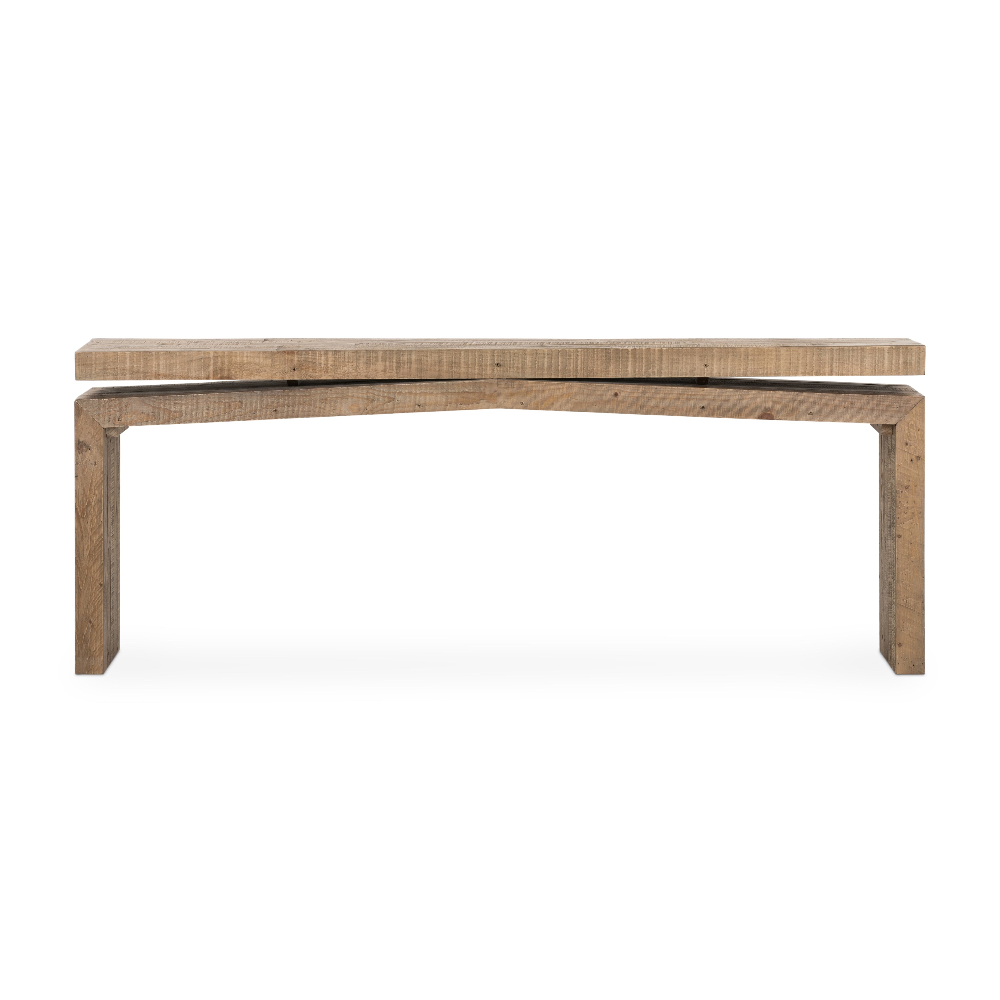 Simple and streamlined to showcase natural beauty. Mixed reclaimed woods fashion a modern media console, for an open look with organic vibes. Amethyst Home provides interior design, new home construction design consulting, vintage area rugs, and lighting in the Park City metro area.