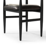 Featuring Mavery Sierra Espresso Dining Chair by Four Hands at Amethyst Home. Classic midcentury form meets monochromatic comfort. The tapered-leg design of this oak dining armchair is finished with an espresso-brown upholstered cushion for a sleek, inviting seat.Collection: AshfordColors: Sierra Espresso ,Brushed Ebony Oak ,Brushed Ebony Oak VeneerMaterials: F. Amethyst Home provides interior design, new home construction design consulting, vintage area rugs, and lighting in the Tampa metro area.