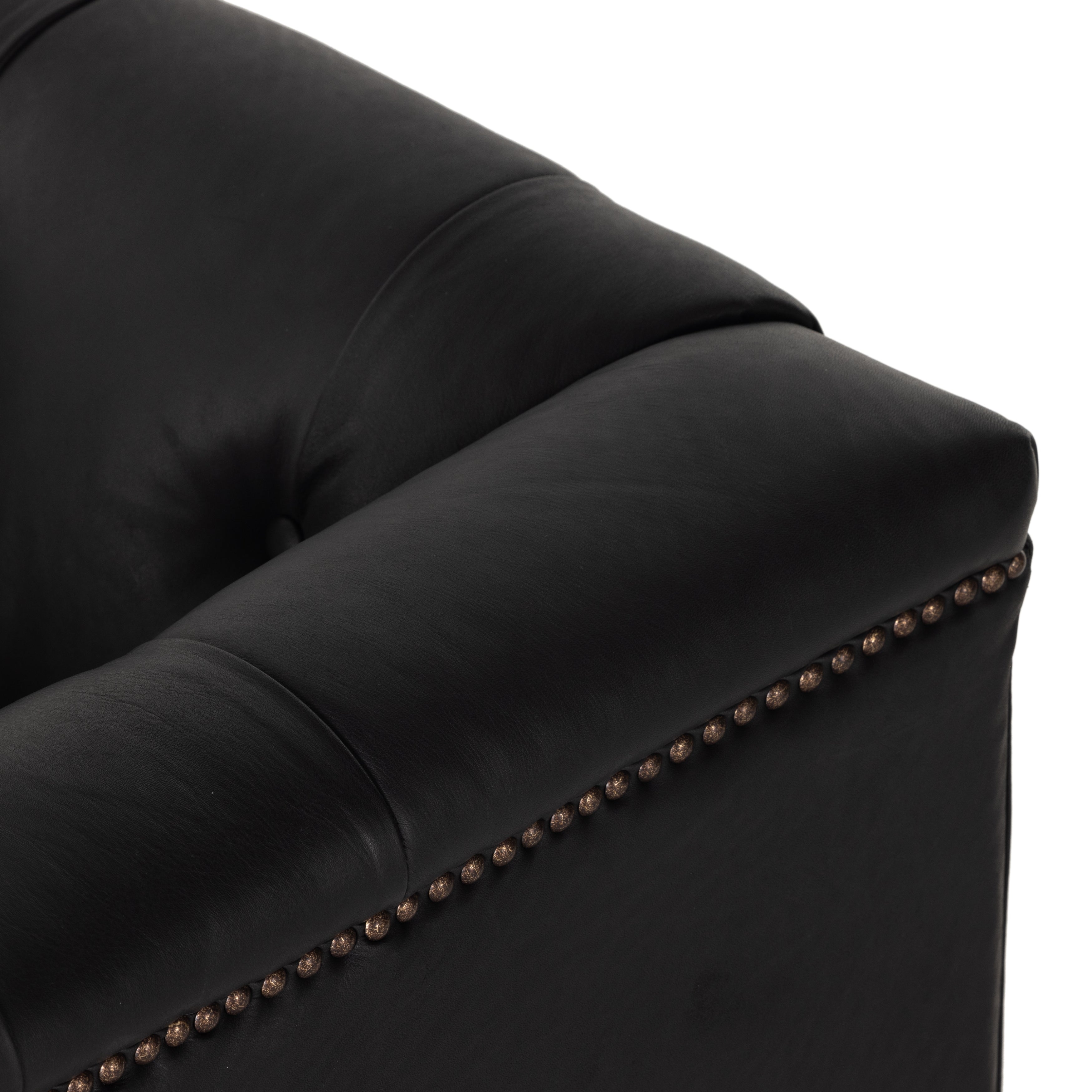Featuring Maxx Swivel Chair - Heirloom Black by Four Hands at Amethyst Home. Enable your workspace with the modern aesthetic of the Maxx Heirloom Black Swivel Chair. The durable and sophisticated design of this ready-to-ship chair adds elegance and comfort to any workspace. Upholstered in black leather, the swivel design allows for full mobility, perfect for any environment.
Co. Amethyst Home provides interior design, new construction, custom furniture, and area rugs in the Kansas City metro area.
