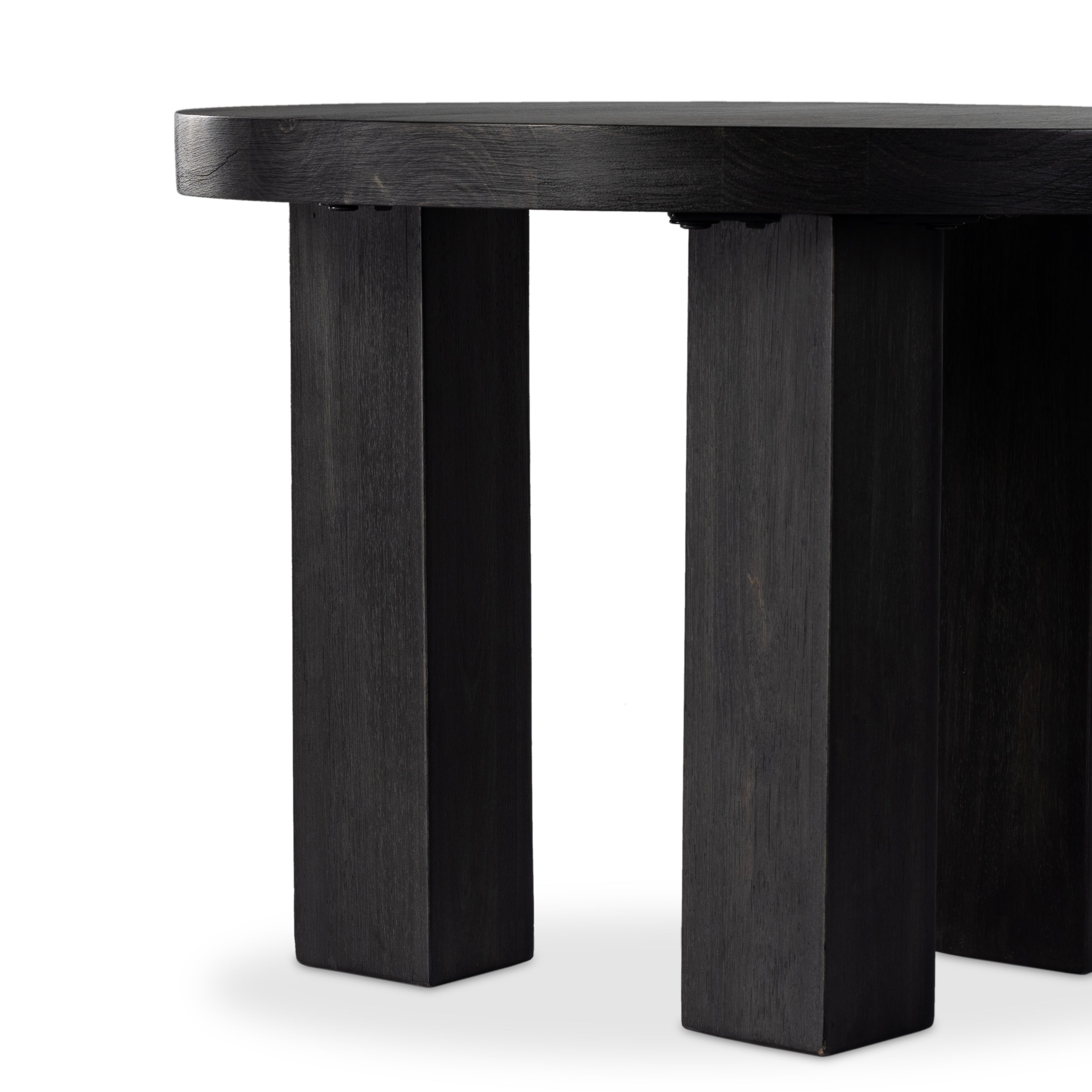 Featuring Mesa Ebony Parawood End Table by Four Hands at Amethyst Home. The perfect place to keep a drink or book within reach, light-brushed parawood forms a rounded tabletop, with thick, triangular pedestal legs inspired by modern European design.
Overall Dimensions: 24"W x 24"L x 18"HColors: Ebony ParawoodMaterials: Solid ParawoodClearance from Floor: 16"Dis. Amethyst Home provides interior design, new home construction design consulting, vintage area rugs, and lighting in the Omaha metro area.