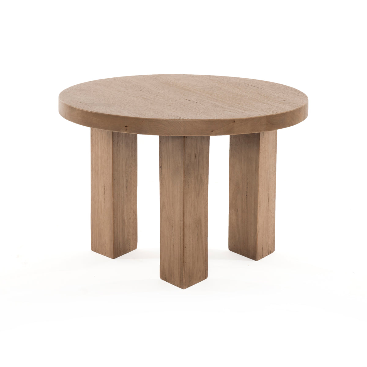 Table de bout en parawood brossé clair Mesa | prêt pour l'expédition!