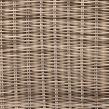 Traditional heritage shape on a grand scale. An outdoor dining sofa is crafted from durable natural teak in a gorgeous, woven pattern highlighting the texture's natural highs and lows. Oversized with deep-seated comfort with loose pillows for the ultimate outdoor lounge. Cover or store indoors during inclement weather and when not in use. Amethyst Home provides interior design, new construction, custom furniture and area rugs in the Portland metro area
