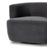 Featuring Mila Swivel Chair - Henry Charcoal by Four Hands at Amethyst Home. Charcoal high-performance fabric pairs with a hidden 360-degree swivel. Performance fabrics are specially created to withstand spills, stains, high traffic and wear, ensuring long-term comfort and unmatched durability.Overall Dimensions: 33"W x 35.5"L x 27"H
Collection: Atelier. Amethyst Home provides interior design, new home construction design consulting, vintage area rugs, and lighting in the Newport Beach metro area.