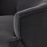 Featuring Mila Swivel Chair - Henry Charcoal by Four Hands at Amethyst Home. Charcoal high-performance fabric pairs with a hidden 360-degree swivel. Performance fabrics are specially created to withstand spills, stains, high traffic and wear, ensuring long-term comfort and unmatched durability.Overall Dimensions: 33"W x 35.5"L x 27"H
Collection: Atelie. Amethyst Home provides interior design, new home construction design consulting, vintage area rugs, and lighting in the Salt Lake City metro area.