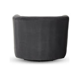 Featuring Mila Swivel Chair - Henry Charcoal by Four Hands at Amethyst Home. Charcoal high-performance fabric pairs with a hidden 360-degree swivel. Performance fabrics are specially created to withstand spills, stains, high traffic and wear, ensuring long-term comfort and unmatched durability.Overall Dimensions: 33"W x 35.5"L x 27"H
Collection: AtelierColo. Amethyst Home provides interior design, new home construction design consulting, vintage area rugs, and lighting in the San Diego metro area.