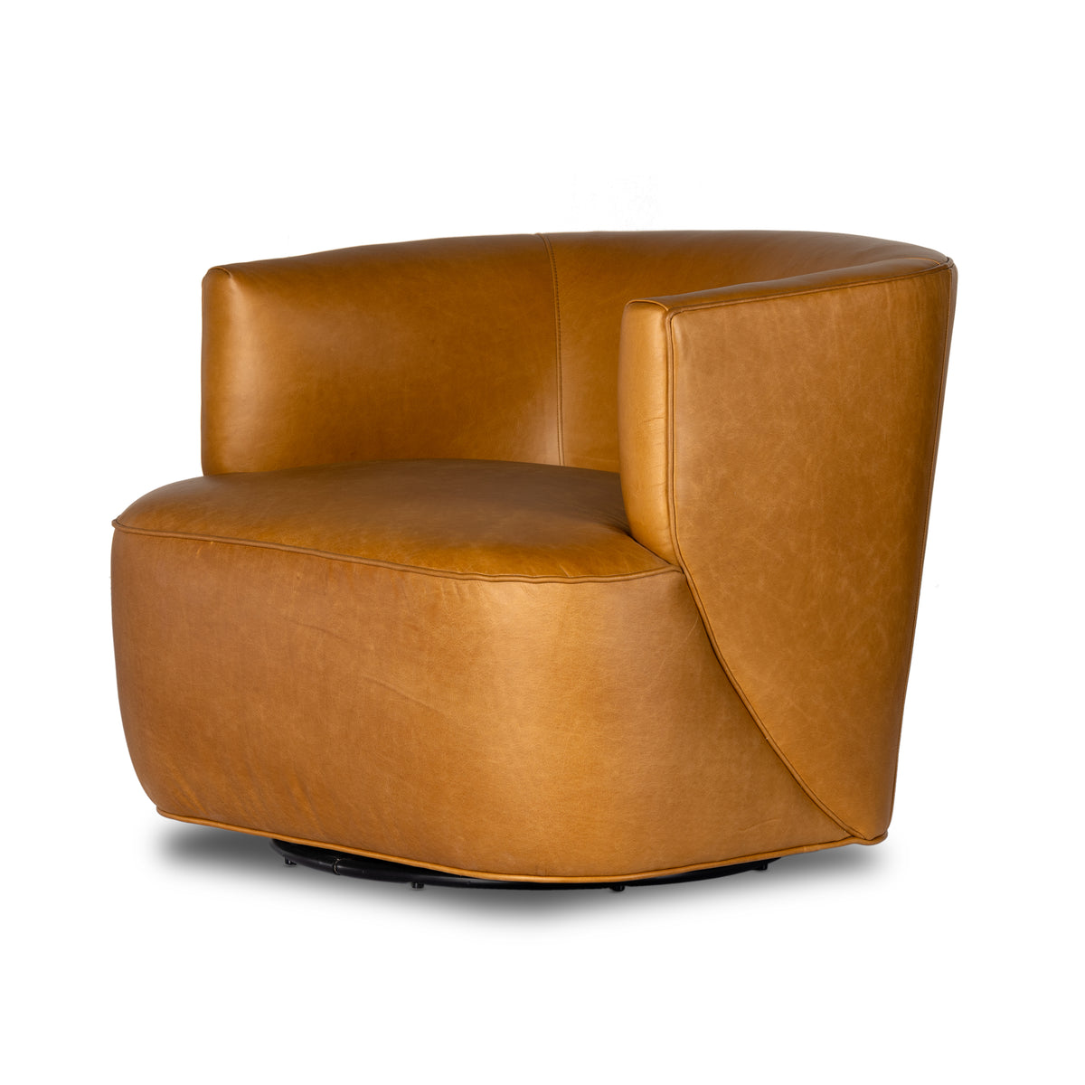 Mila Osorno Chaise pivotante chameau | prêt pour l'expédition!