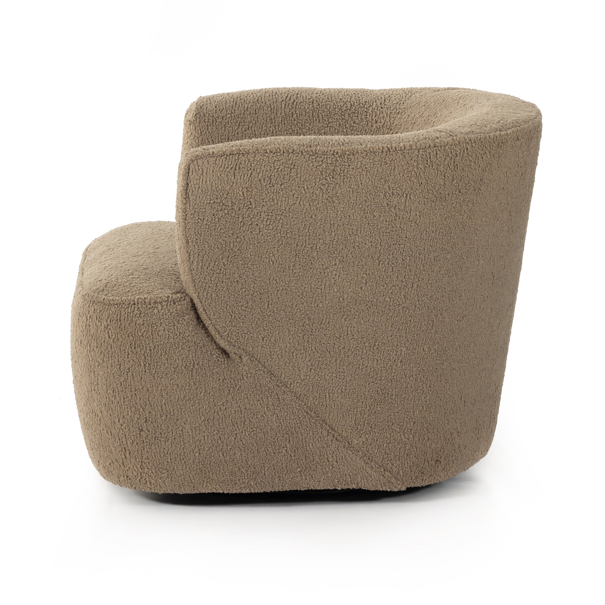 This fashion-forward upholstered piece, the Mila Swivel Chair mixes an elegant fabric with interesting design elements from stainless steel to exposed hardwoods. Each piece features North American-made hardwood frames, steel suspension and hand craftsmanship for quality and comfort. Amethyst Home provides interior design services, furniture, rugs, and lighting in the Austin metro area.