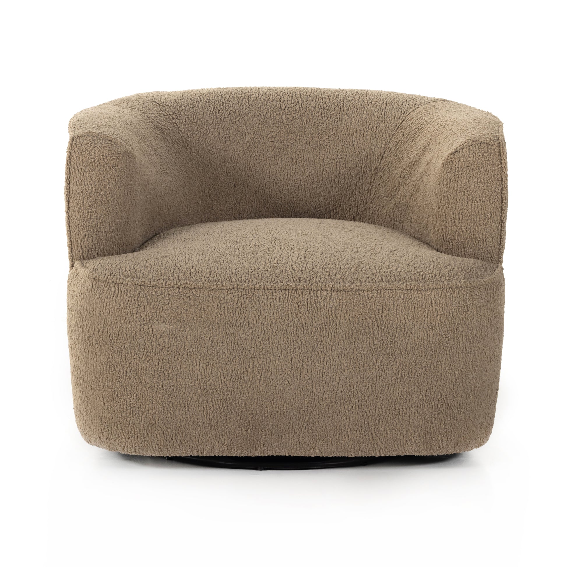 This fashion-forward upholstered piece, the Mila Swivel Chair mixes an elegant fabric with interesting design elements from stainless steel to exposed hardwoods. Each piece features North American-made hardwood frames, steel suspension and hand craftsmanship for quality and comfort. Amethyst Home provides interior design services, furniture, rugs, and lighting in the Calabasas metro area.