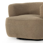 This fashion-forward upholstered piece, the Mila Swivel Chair mixes an elegant fabric with interesting design elements from stainless steel to exposed hardwoods. Each piece features North American-made hardwood frames, steel suspension and hand craftsmanship for quality and comfort. Amethyst Home provides interior design services, furniture, rugs, and lighting in the Dallas metro area.