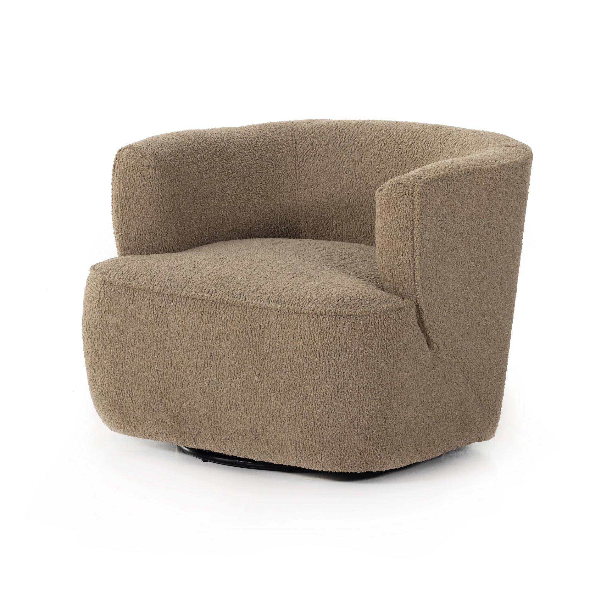 This fashion-forward upholstered piece, the Mila Swivel Chair mixes an elegant fabric with interesting design elements from stainless steel to exposed hardwoods. Each piece features North American-made hardwood frames, steel suspension and hand craftsmanship for quality and comfort. Amethyst Home provides interior design services, furniture, rugs, and lighting in the Monterey metro area.