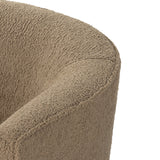 This fashion-forward upholstered piece, the Mila Swivel Chair mixes an elegant fabric with interesting design elements from stainless steel to exposed hardwoods. Each piece features North American-made hardwood frames, steel suspension and hand craftsmanship for quality and comfort. Amethyst Home provides interior design services, furniture, rugs, and lighting in the Salt Lake City metro area.