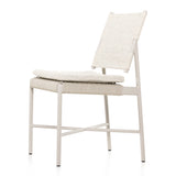 Featuring Miller Dove Taupe Outdoor Dining Chair by Four Hands at Amethyst Home. Make a beautifully monochromatic statement, indoors or out. Finished in a light taupe, slim, airy aluminum frames all-weather wicker seating with a top cushion for added comfort. Cover or store indoors during inclement weather and when not in use.Overall Dimensions: 19"W x 22"L x 35"H
Collection: Solano. Amethyst Home provides interior design, new construction, custom furniture, and area rugs in the Boston metro area.