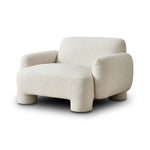 Featuring Mingh Palma Cream Accent Chair by Four Hands at Amethyst Home. Oversized and modern, this arm chair is a statement piece whether styled alone or with an existing living room setup. The cream basketweave covering subdues bold arms and cylindrical legs. With spring suspension in the seat cushion and webbed suspension in the back, the piece is design. Amethyst Home provides interior design, new home construction design consulting, vintage area rugs, and lighting in the Calabasas metro area.