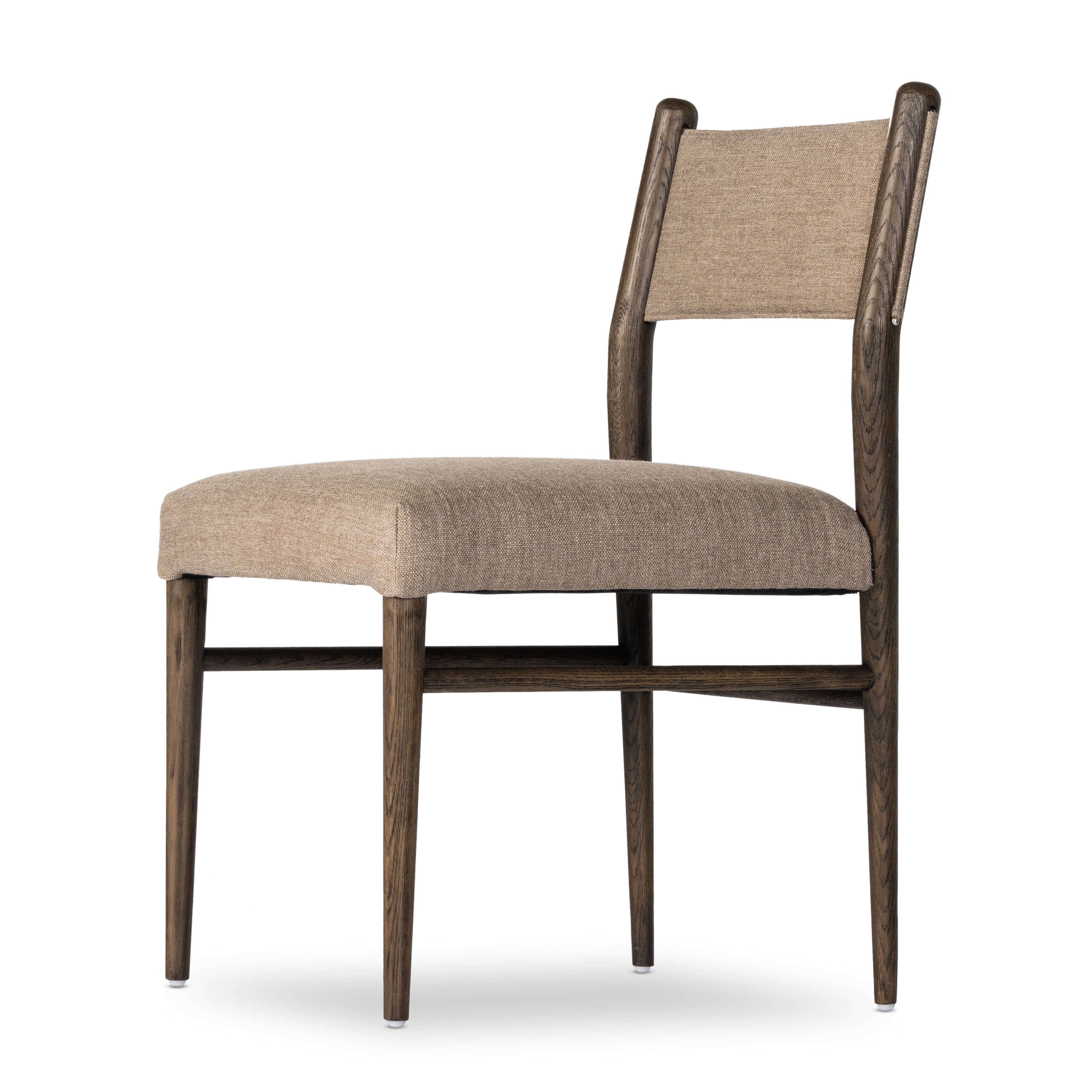 Featuring Morena Dining Chair by Four Hands at Amethyst Home. Mixed materials place a modern twist on the sling-back dining chair. A solid oak frame forms rounded dowel legs for a touch of traditionalism, with performance fabric perfect for everyday dining.
Overall Dimensions: 20"W x 22"L x 34"HColors: Alcala Fawn , Warm OakMaterials: 70%Pl, 20%Vi, 10%Li , Solid OakWeight: 13.23Se. Amethyst Home provides interior design, new construction, custom furniture and area rugs in the Scottsdale metro area