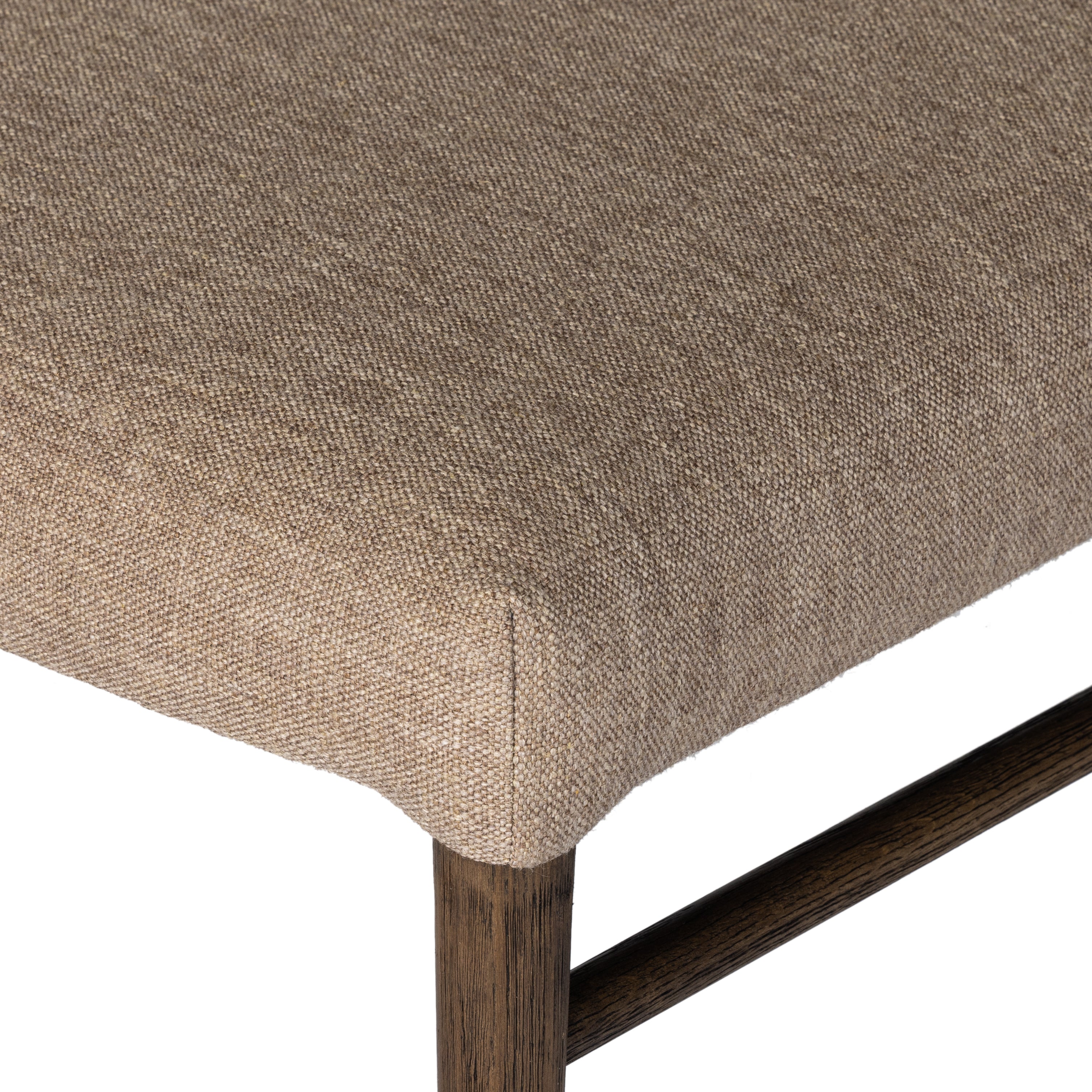Featuring Morena Dining Chair by Four Hands at Amethyst Home. Mixed materials place a modern twist on the sling-back dining chair. A solid oak frame forms rounded dowel legs for a touch of traditionalism, with performance fabric perfect for everyday dining.
Overall Dimensions: 20"W x 22"L x 34"HColors: Alcala Fawn , Warm OakMaterials: 70%Pl, 20%Vi, 10%Li , Solid OakWeight: 13.23Seat . Amethyst Home provides interior design, new construction, custom furniture and area rugs in the Seattle metro area