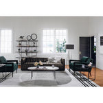 Featuring Olson Emerald Worn Velvet Chair by Four Hands at Amethyst Home. A clean, sophisticated silhouette meets velvety emerald upholstery with side-arm cutouts, for a balanced look with a mid-century air. Tapered oak legs add a feminine finishing touch. Performance fabrics are specially created to withstand spills, stains, high traffic and wear, ensuring long-term comfort and. Amethyst Home provides interior design, new construction, custom furniture, and area rugs in the Washington metro area.
