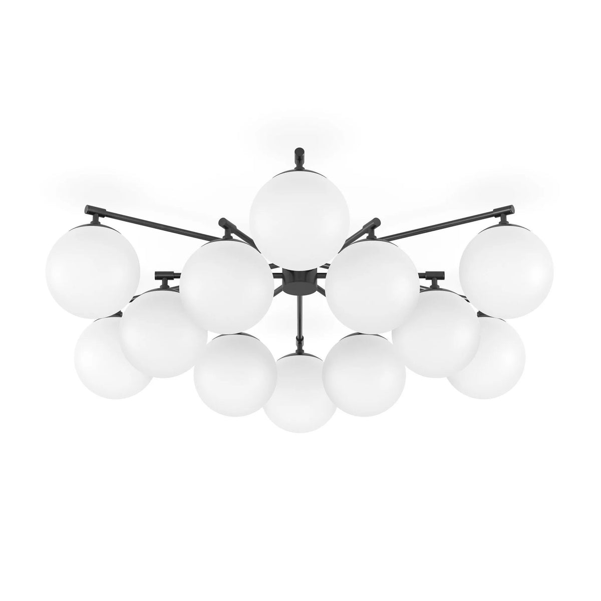 Orion Black Gunmetal Round Chandelier | ready to ship!