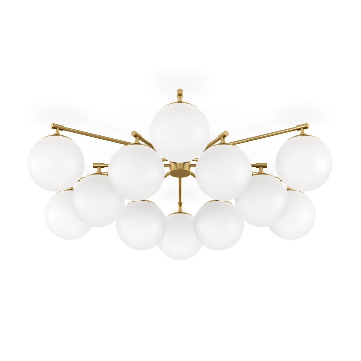 Orion Burnished Brass Round Chandelier | ready to ship!