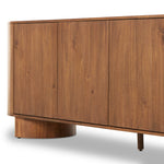 Featuring Paden Seasoned Brown Acacia Sideboard by Four Hands at Amethyst Home. Seasoned brown acacia forms curved legs and the cabinets of this sideboard. Generous space for all dining storage needs.
Collection: HaidenColors: Seasoned Brown Acacia ,Seasoned Brown Acacia Solid ,GunmetalMaterials: Thin Acacia Veneer ,Solid Acacia ,IronOverall Dimensions: 94"W x 23"L x 33"H Weight: . Amethyst Home provides interior design, new construction, custom furniture, and area rugs in the Portland metro area.