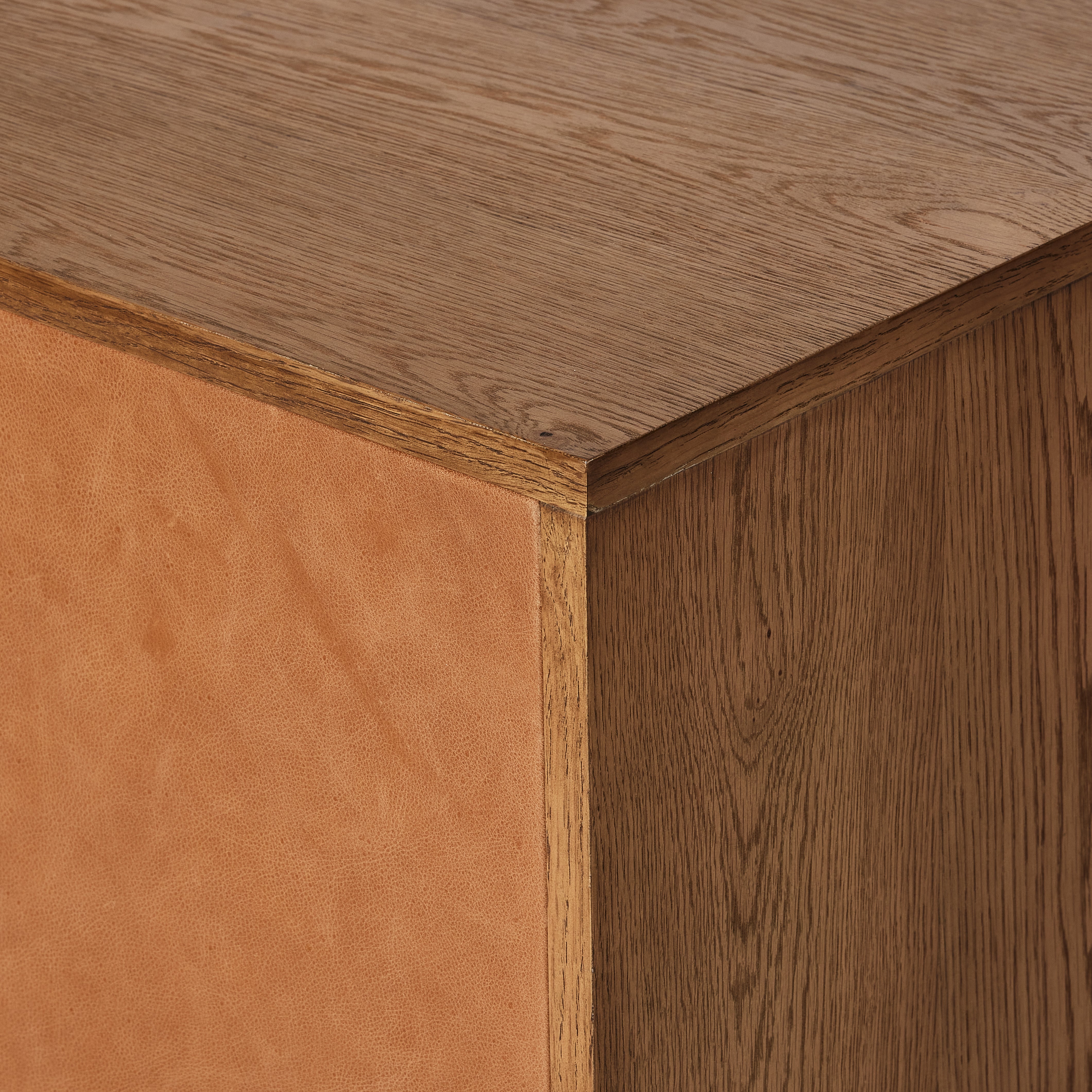 Featuring Posada Shaped Desk - Amber Oak Veneer L by Four Hands at Amethyst Home. Reflect your unique style with a modular desk and matching media console of amber-finished oak and cognac top-grain leather. Arrange to suit your space, while adding plenty of storage space to the office.Overall Dimensions: 78"W x 70"L x 30"H
Collection: BoltonColors: Amber Oak ,Amber Oak Veneer ,Gunme. Amethyst Home provides interior design, new construction, custom furniture, and area rugs in the Dallas metro area.