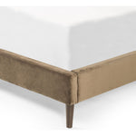 Featuring Potter Surrey Olive Bed by Four Hands at Amethyst Home. Upholstered in a velvety olive with subtle highs and lows that change in appearance depending on the direction of the fabric's nap. Fixed headboard cushioning for adds texture and comfort, while tapered oak legs lend a low-profile look.
Queen Dimensions: 66.00"w x 90.00"d x 55.00"hKing Dimensions: 82.50"w x 90.00"d x 5. Amethyst Home provides interior design, new construction, custom furniture, and area rugs in the Tampa metro area.