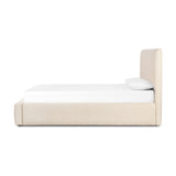Featuring Quincy Lisbon Cream-Queen Bed by Four Hands at Amethyst Home. Modern, clean shaping meets inflated comfort with this padded, upholstered bed frame in a textural boucle-like pattern.Overall Dimensions: 73"W x 92.25"L x 40"H
Collection: EastonColors: Lisbon Cream ,BlackMaterials: 81% Pl, 19% Pc ,Solid Parawood Weight: 188.38 lbs. Amethyst Home provides interior design, new home construction design consulting, vintage area rugs, and lighting in the Boston metro area.