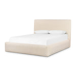 Featuring Quincy Lisbon Cream-Queen Bed by Four Hands at Amethyst Home. Modern, clean shaping meets inflated comfort with this padded, upholstered bed frame in a textural boucle-like pattern.Overall Dimensions: 73"W x 92.25"L x 40"H
Collection: EastonColors: Lisbon Cream ,BlackMaterials: 81% Pl, 19% Pc ,Solid Parawood Weight: 188.38 lbs. Amethyst Home provides interior design, new home construction design consulting, vintage area rugs, and lighting in the Kansas City metro area.
