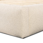 Featuring Quincy Lisbon Cream-Queen Bed by Four Hands at Amethyst Home. Modern, clean shaping meets inflated comfort with this padded, upholstered bed frame in a textural boucle-like pattern.Overall Dimensions: 73"W x 92.25"L x 40"H
Collection: EastonColors: Lisbon Cream ,BlackMaterials: 81% Pl, 19% Pc ,Solid Parawood Weight: 188.38 lbs. Amethyst Home provides interior design, new home construction design consulting, vintage area rugs, and lighting in the Newport Beach metro area.