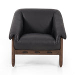 Featuring Reggie Heirloom Black Chair by Four Hands at Amethyst Home. Oversized cushioning brings a Brazilian midcentury feel to this vintage-inspired chair. Designed with cushion-wrapped slanted arms, fixed cushioning with a deep sit and narrow legs reminiscent of midcentury style. Upholstered in heirloom leather. Sourced from one of the oldest family-owne. Amethyst Home provides interior design, new home construction design consulting, vintage area rugs, and lighting in the Calabasas metro area.