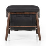 Featuring Reggie Heirloom Black Chair by Four Hands at Amethyst Home. Oversized cushioning brings a Brazilian midcentury feel to this vintage-inspired chair. Designed with cushion-wrapped slanted arms, fixed cushioning with a deep sit and narrow legs reminiscent of midcentury style. Upholstered in heirloom leather. Sourced from one of the oldest family-. Amethyst Home provides interior design, new home construction design consulting, vintage area rugs, and lighting in the Newport Beach metro area.
