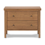 Featuring Roark Amber Oak Nightstand by Four Hands at Amethyst Home. Rounded, chunky dowel legs in an amber oak finish support the overhang top of of this nightstand. Two drawers provide ample storage, finished with simple gunmetal hardware.
Collection: BoltonColors: Amber Oak Veneer ,Dark Gunmetal ,Amber OakMaterials: Oak Veneer ,Iron ,Solid OakOverall Dimen. Amethyst Home provides interior design, new home construction design consulting, vintage area rugs, and lighting in the Houston metro area.
