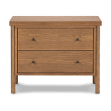 Featuring Roark Amber Oak Nightstand by Four Hands at Amethyst Home. Rounded, chunky dowel legs in an amber oak finish support the overhang top of of this nightstand. Two drawers provide ample storage, finished with simple gunmetal hardware.
Collection: BoltonColors: Amber Oak Veneer ,Dark Gunmetal ,Amber OakMaterials: Oak Veneer ,Iron ,Solid OakOverall Dimen. Amethyst Home provides interior design, new home construction design consulting, vintage area rugs, and lighting in the Houston metro area.