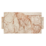 Solid marble sheets are laminated to create cubed cradle bases for a thick-cut tabletop. Heavy veining and natural swirls speak to the nature of marble, with each piece being entirely unique.Collection: Elemen Amethyst Home provides interior design, new home construction design consulting, vintage area rugs, and lighting in the Portland metro area.