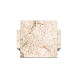 Featuring Romano Desert Taupe Marble End Table by Four Hands at Amethyst Home. Solid marble sheets are laminated to create cubed cradle bases for a thick-cut tabletop. Heavy veining and natural swirls speak to the nature of marble, with each piece being entirely unique.Collection: ElementColors: Desert Taupe MarbleMaterials: Solid Marble Weight: 110.804 lbs. Amethyst Home provides interior design, new home construction design consulting, vintage area rugs, and lighting in the Dallas metro area.
