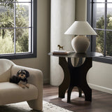 Featuring Round Bronze Side Table In Solid Iron by Four Hands at Amethyst Home. By the makers at Van Thiel, known for their antique-inspired pieces and hand-applied finishes. Solid iron with a textured bronze finish forms this unique, structured end table with industrial vibes.Overall Dimensions: 35.5"W x 35.5"L x 30"H
Collection: Van ThielColors: Bronze H. Amethyst Home provides interior design, new home construction design consulting, vintage area rugs, and lighting in the Alpharetta metro area.