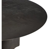 By the makers at Van Thiel, known for their antique-inspired pieces and hand-applied finishes. Solid iron with a textured bronze finish forms this unique, structured end table with industrial vibes.Collection: Van Thie Amethyst Home provides interior design, new home construction design consulting, vintage area rugs, and lighting in the Nashville metro area.