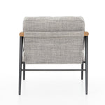 Featuring Rowen Chair - Thames Raven by Four Hands at Amethyst Home. Textural grey seating of performance-grade upholstery, with angular arms of exposed oak providing fresh contrast. Slim, carbon-finished steel legs for a dose of modern-industrial edge. Performance fabrics are specially created to withstand spills, stains, high traffic and wear, ensuring long. Amethyst Home provides interior design, new home construction design consulting, vintage area rugs, and lighting in the Houston metro area.