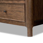 Featuring Russ Aged Oak Oversized Dresser by Four Hands at Amethyst Home. Like an heirloom dresser with three smaller drawers up top, this aged oak design has room for it all. Detailed with an overhang surface, carved edges top to bottom, angled legs and oval drawer pulls finished in dark gunmetal.
Overall Dimensions: 21.0" L x 72.0" W x 38.75" H
Collection: B. Amethyst Home provides interior design, new home construction design consulting, vintage area rugs, and lighting in the Dallas metro area.