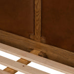 Featuring Salado Heirloom Sienna-Queen Bed by Four Hands at Amethyst Home. Solid ash framing and heirloom leather panel details craft this safari-inspired bed frame. Sourced from one of the oldest family-owned tanneries in Italyâ€™s Bassano del Grappa, our heirloom leather covering is salvaged and processed from upcycled hides featuring an abundance of natural. Amethyst Home provides interior design, new home construction design consulting, vintage area rugs, and lighting in the Austin metro area.