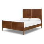 Featuring Salado Heirloom Sienna-Queen Bed by Four Hands at Amethyst Home. Solid ash framing and heirloom leather panel details craft this safari-inspired bed frame. Sourced from one of the oldest family-owned tanneries in Italyâ€™s Bassano del Grappa, our heirloom leather covering is salvaged and processed from upcycled hides featuring an abundance of na. Amethyst Home provides interior design, new home construction design consulting, vintage area rugs, and lighting in the Los Angeles metro area.